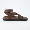 imageCUSHIONAIRE Womens Entry ankle wrap footbed sandal with Comfort Wide Widths AvailableEspresso Nubuck