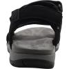 imageCUSHIONAIRE Womens Pace comfort footbed outdoor sandal with adjustable straps and Memory Foam Wide Widths AvailableBlack