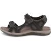 imageCUSHIONAIRE Womens Pace comfort footbed outdoor sandal with adjustable straps and Memory Foam Wide Widths AvailableGraphite