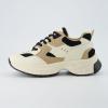 imageCUSHIONAIRE Womens Strike Chunky Sneaker Memory Foam Wide Widths AvailableBeigeBlack
