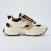 imageCUSHIONAIRE Womens Strike Chunky Sneaker Memory Foam Wide Widths AvailableBeigeBlack