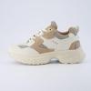 imageCUSHIONAIRE Womens Strike Chunky Sneaker Memory Foam Wide Widths AvailableWhiteTan