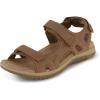 imageCUSHIONAIRE Womens Pace comfort footbed outdoor sandal with adjustable straps and Memory Foam Wide Widths AvailableBrown