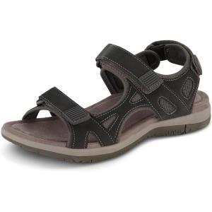 imageCUSHIONAIRE Womens Pace comfort footbed outdoor sandal with adjustable straps and Memory Foam Wide Widths AvailableGraphite