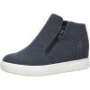 imageCUSHIONAIRE Womens Hart Hidden Wedge Sneaker Wide Width AvailableBlue Canvas
