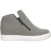 imageCUSHIONAIRE Womens Hart Hidden Wedge Sneaker Wide Width AvailableGrey Canvas