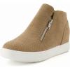 imageCUSHIONAIRE Womens Hart Hidden Wedge Sneaker Wide Width AvailableTaupe