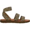imageCUSHIONAIRE Womens Indego Stretch SandalBlack Raffia Gore