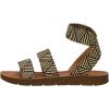 imageCUSHIONAIRE Womens Indego Stretch SandalBlack Raffia Gore
