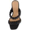 imageDunes  CUSHIONAIRE Technology Womens Iris braided Heel Sandal Memory Foam and Wide Widths AvailableBlack