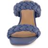 imageDunes  CUSHIONAIRE Technology Womens Iris braided Heel Sandal Memory Foam and Wide Widths AvailableBlue