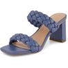 imageDunes  CUSHIONAIRE Technology Womens Iris braided Heel Sandal Memory Foam and Wide Widths AvailableBlue