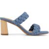 imageDunes  CUSHIONAIRE Technology Womens Iris braided Heel Sandal Memory Foam and Wide Widths AvailableDenim