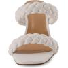 imageDunes  CUSHIONAIRE Technology Womens Iris braided Heel Sandal Memory Foam and Wide Widths AvailableIvory