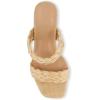 imageDunes  CUSHIONAIRE Technology Womens Iris braided Heel Sandal Memory Foam and Wide Widths AvailableRaffia