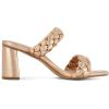 imageDunes  CUSHIONAIRE Technology Womens Iris braided Heel Sandal Memory Foam and Wide Widths AvailableRose Gold