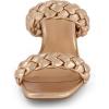 imageDunes  CUSHIONAIRE Technology Womens Iris braided Heel Sandal Memory Foam and Wide Widths AvailableRose Gold