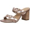 imageDunes  CUSHIONAIRE Technology Womens Iris braided Heel Sandal Memory Foam and Wide Widths AvailableTaupe Multi