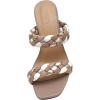 imageDunes  CUSHIONAIRE Technology Womens Iris braided Heel Sandal Memory Foam and Wide Widths AvailableTaupe Multi