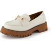 imageCUSHIONAIRE Womens Dillan Buckle Slip on Loafer Memory FoamCream