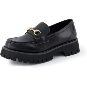 imageCUSHIONAIRE Womens Dillan Buckle Slip on Loafer Memory FoamBlack
