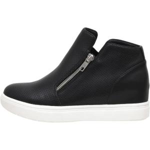 imageCUSHIONAIRE Womens Hart Hidden Wedge Sneaker Wide Width AvailableBlack Pu
