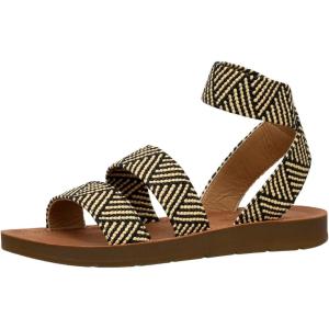 imageCUSHIONAIRE Womens Indego Stretch SandalBlack Raffia Gore