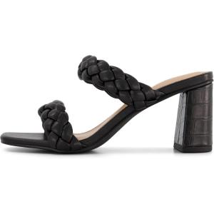 imageDunes  CUSHIONAIRE Technology Womens Iris braided Heel Sandal Memory Foam and Wide Widths AvailableBlack
