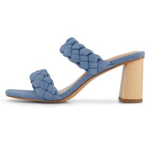 imageDunes  CUSHIONAIRE Technology Womens Iris braided Heel Sandal Memory Foam and Wide Widths AvailableDenim