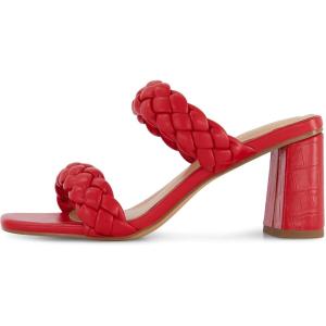 imageDunes  CUSHIONAIRE Technology Womens Iris braided Heel Sandal Memory Foam and Wide Widths AvailableRed