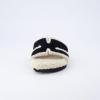 imageCUSHIONAIRE Cuddle Fur Slippers for Women Faux Shearling Slide Sandal Memory Foam Wide Widths AvailableBlack