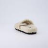 imageCUSHIONAIRE Cuddle Fur Slippers for Women Faux Shearling Slide Sandal Memory Foam Wide Widths AvailableSand