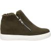 imageCUSHIONAIRE Womens Heaven Hidden Wedge Faux Shearling Sneaker Memory FoamOlive