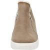 imageCUSHIONAIRE Womens Heaven Hidden Wedge Faux Shearling Sneaker Memory FoamTaupe