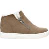 imageCUSHIONAIRE Womens Heaven Hidden Wedge Faux Shearling Sneaker Memory FoamTaupe