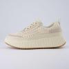 imageCUSHIONAIRE Womens Loop Lace up Woven Platform Sneaker Comfort Foam Wide Widths AvailableBeige