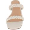 imageCUSHIONAIRE Womens Neptune braided low block heel sandal Memory FoamIvory