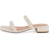 imageCUSHIONAIRE Womens Neptune braided low block heel sandal Memory FoamIvory