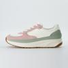 imageCUSHIONAIRE Womens Score lace up Sneaker Comfort Foam Wide Widths AvailableWhitePink