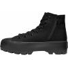 imageCUSHIONAIRE Womens Vespa high top Canvas Sneaker Memory Foam and Side ZipperBlackBlack Zip