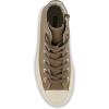 imageCUSHIONAIRE Womens Vespa high top Canvas Sneaker Memory Foam and Side ZipperOlive Zip
