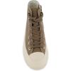 imageCUSHIONAIRE Womens Vespa high top Canvas Sneaker Memory Foam and Side ZipperOlive Zip
