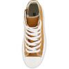 imageCUSHIONAIRE Womens Vespa high top Canvas Sneaker Memory Foam and Side ZipperTan Zip