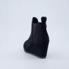 imageDunes Womens Zoey Wedge Bootie Soft Vegan Suede Easy SlipOn Design Memory Foam Wide Widths AvailableBlack