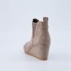 imageDunes Womens Zoey Wedge Bootie Soft Vegan Suede Easy SlipOn Design Memory Foam Wide Widths AvailableTaupe