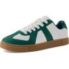 imageCUSHIONAIRE Womens Bailey lace up Sneaker Comfort Foam Wide Widths AvailableWhiteGreen