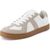 imageCUSHIONAIRE Womens Bailey lace up Sneaker Comfort Foam Wide Widths AvailableWhiteGrey
