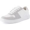 imageCUSHIONAIRE Womens Trophy lace up Sneaker Comfort Foam Wide Widths AvailableWhiteGrey
