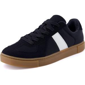 imageCUSHIONAIRE Womens Bailey lace up Sneaker Comfort Foam Wide Widths AvailableBlackWhite