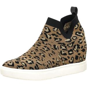 imageCUSHIONAIRE Womens Hoyt Knit Hidden Wedge Sneaker Memory Foam ampamp Wide Width AvailableLeopard